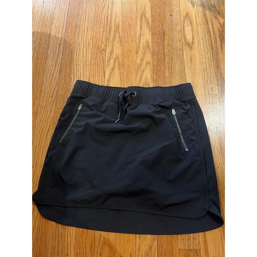 Athleta Soho Skort Black Activewear Mini Skirt with Pockets Size S